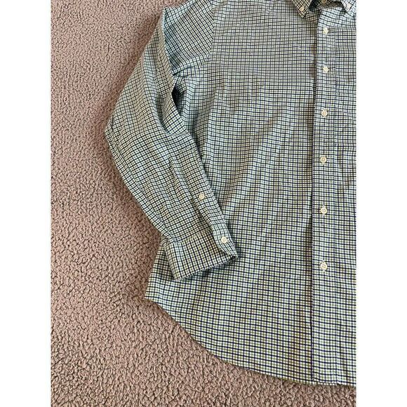 Ralph Lauren Shirt Adult Large L Green Plaid Cotton Button Down Long Sleeve Mens - Picture 5 of 10